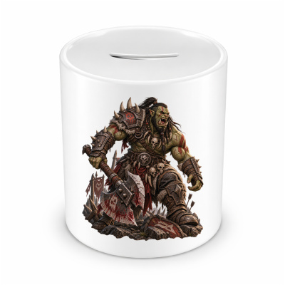 Spardose mit dem Motiv Ork