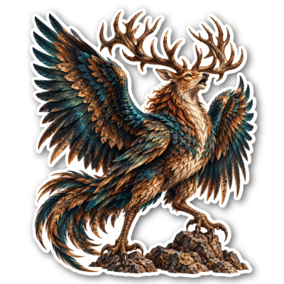 Aufkleber Peryton