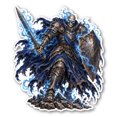 Wandtattoo  Untoter Ritter 