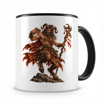 Tasse mit  Satyr 
