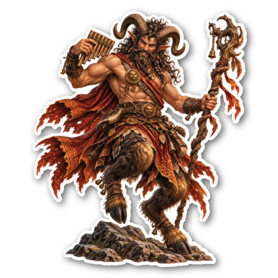 Wandtattoo  Satyr 