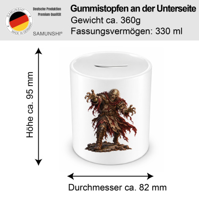 Spardose mit dem Motiv Zombie - Ansicht 2