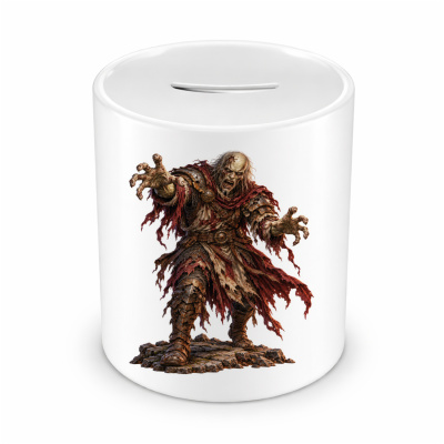 Spardose mit dem Motiv Zombie