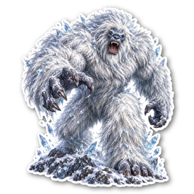 Aufkleber Yeti