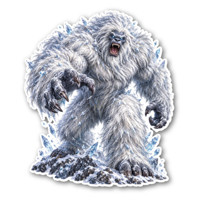 Wandtattoo  Yeti 