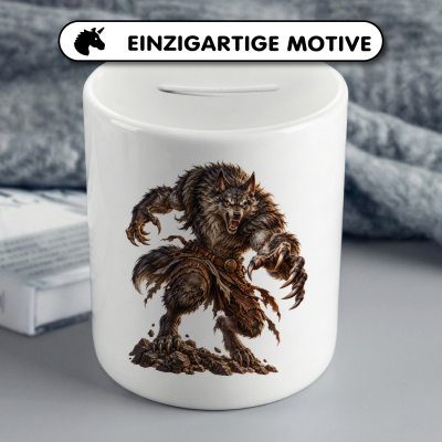 Spardose mit dem Motiv Werwolf - Ansicht 3
