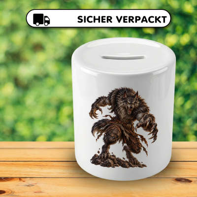 Spardose mit dem Motiv Werwolf - Ansicht 4