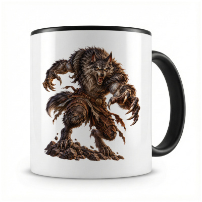 Tasse mit  Werwolf 