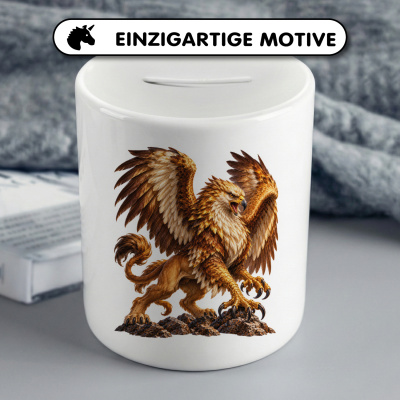 Spardose mit dem Motiv Vogelgreif - Ansicht 3