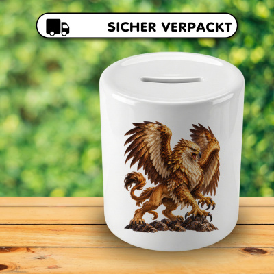Spardose mit dem Motiv Vogelgreif - Ansicht 4