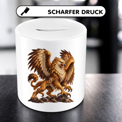 Spardose mit dem Motiv Vogelgreif - Ansicht 5