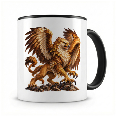 Tasse mit  Vogelgreif 