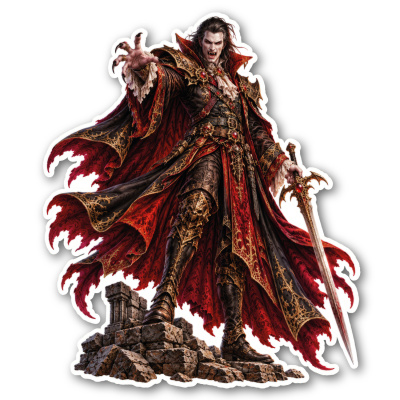 Aufkleber Vampir