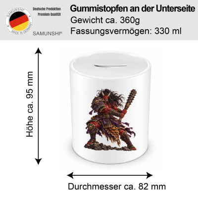 Spardose mit dem Motiv Oni - Ansicht 2