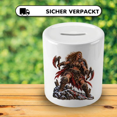 Spardose mit dem Motiv Berserkerin - Ansicht 4