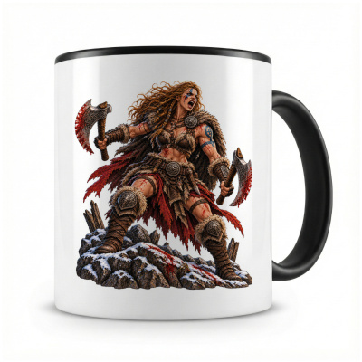 Tasse mit  Berserkerin 