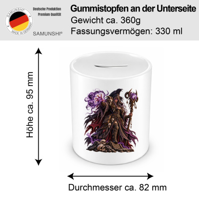 Spardose mit dem Motiv Hexenmeisterin - Ansicht 2