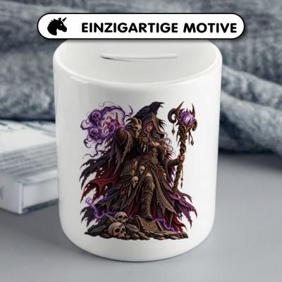 Spardose mit dem Motiv Hexenmeisterin - Ansicht 3