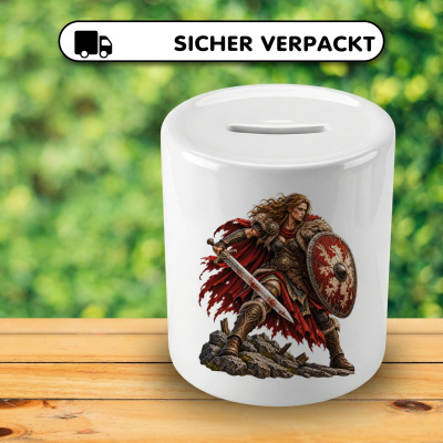 Spardose mit dem Motiv Kriegerin - Ansicht 4