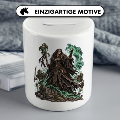 Spardose mit dem Motiv Totenbeschw�rerin - Ansicht 3