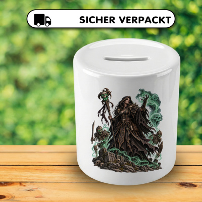 Spardose mit dem Motiv Totenbeschw�rerin - Ansicht 4