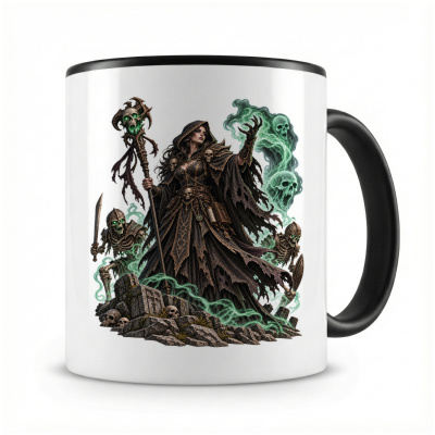 Tasse mit  Totenbeschw�rerin 