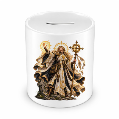 Spardose mit dem Motiv Priesterin