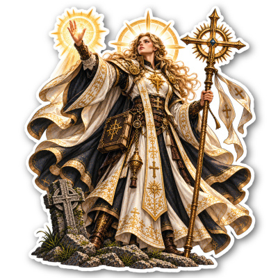 Aufkleber Priesterin