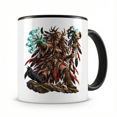 Tasse mit  Schamanin 
