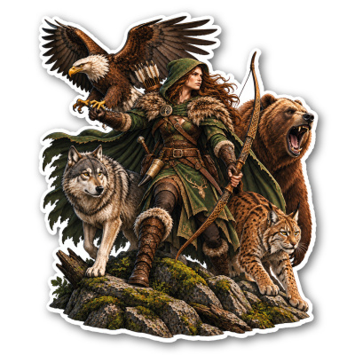Wandtattoo  J�gerin 