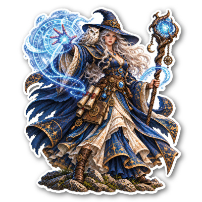 Wandtattoo  Wassermagerin 