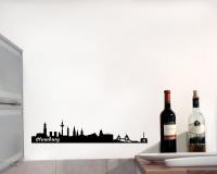 Wandsticker Hamburg Skyline