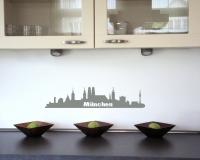 Wandsticker Mnchen Skyline