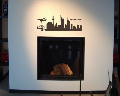 Wandsticker Frankfurt Skyline - Ansicht 3