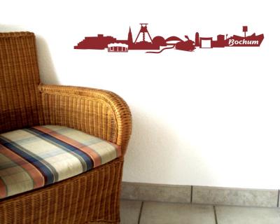Wandsticker Bochum Skyline - Ansicht 3