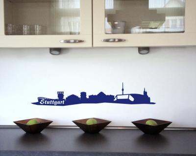 Wandsticker Stuttgart Skyline