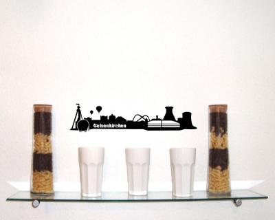 Wandsticker Gelsenkirchen Skyline - Ansicht 2