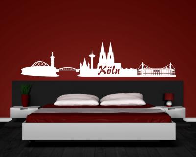 Wandsticker Köln + Stadion Skyline - Ansicht 3