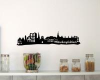 Wandsticker Mnchengladbach Skyline