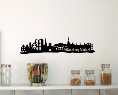 Wandsticker Mnchengladbach Skyline Sonderangebot