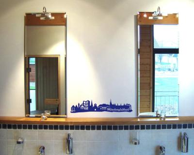 Wandsticker Mnchengladbach Skyline - Ansicht 3