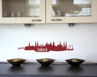 Wandsticker Lbeck Skyline