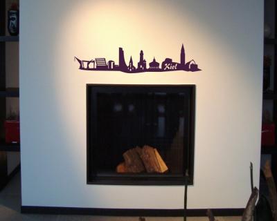 Wandsticker Kiel Skyline - Ansicht 3