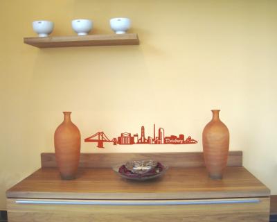 Wandsticker Duisburg Skyline