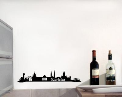 Wandsticker Wiesbaden Skyline Sonderangebot