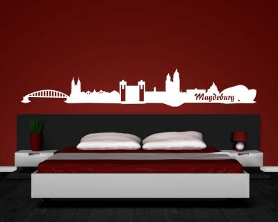 Wandsticker Magdeburg Skyline - Ansicht 3