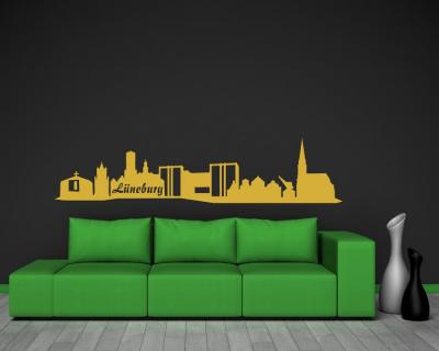 Wandsticker Lneburg Skyline - Ansicht 3