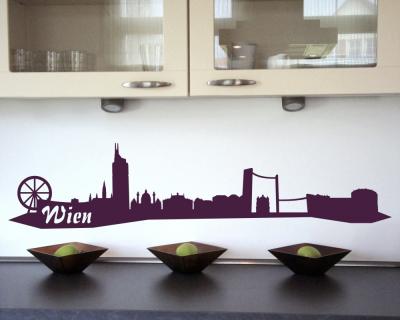 Wandsticker Wien Skyline - Ansicht 3