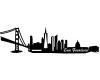 Wandsticker San Francisco Skyline Sonderangebot