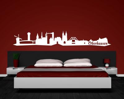 Wandsticker Oberhausen Skyline - Ansicht 3